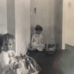 Catherine and Mary Elizabeth with their Easter Baskets.