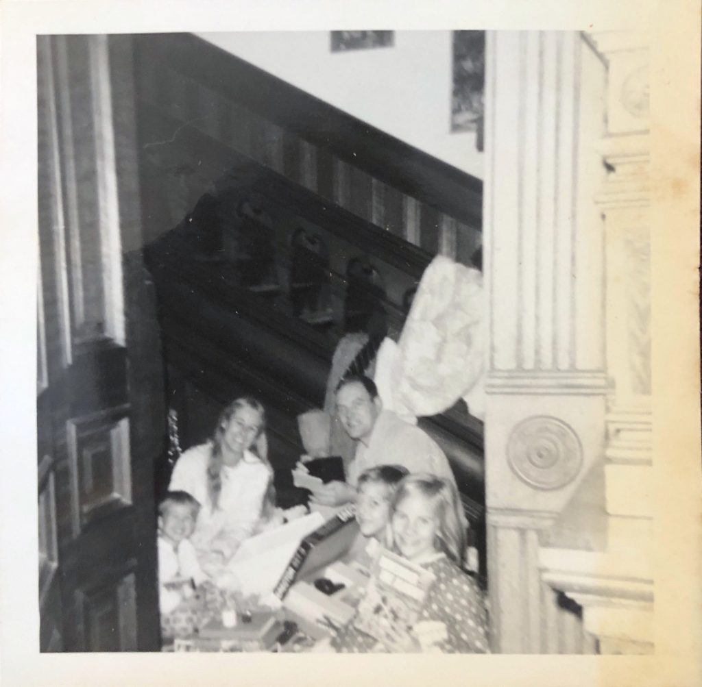 View from dining room after unwrapping the presents at Christmas 1967