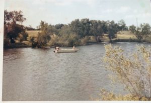We had an outboard motor on our steel rowboat that we used to go fishing in the pond at Warrenton.